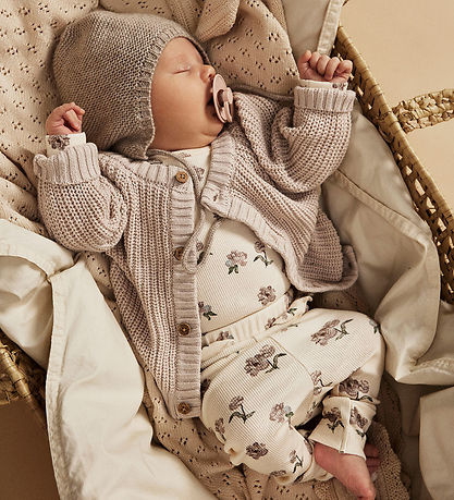 Lil' Atelier Body l/æ - Rib - NbfGavo - Turtledove/PEONY