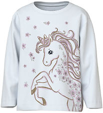 Name It Bluse - NmfValiane - Bright White/Unicorn