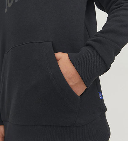 Jack & Jones Hættetrøje - Noos - JjeCorp - Black/JR/lLarge Print