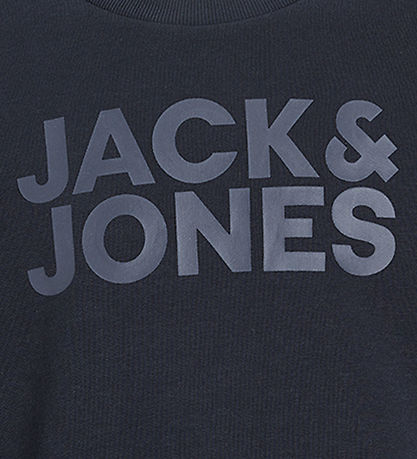 Jack & Jones Sweatshirt - JjeCorp Logo - Navy Blazer/BIG TONAL