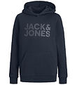 Jack & Jones Hættetrøje - JjeCorp Noos - Navy Blazer/JR/Large Pr