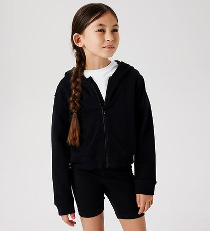 Name It Cardigan m. Hætte - Noos - NkfMillie - Sort