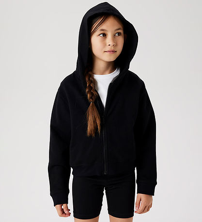 Name It Cardigan m. Hætte - Noos - NkfMillie - Sort