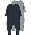 Name It Natdragt - Noos - 2-pak - NbmNightsuit - Grey Melange