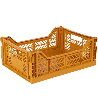 Aykasa Foldekasse - 40x30x15 cm - Midi - Mustard