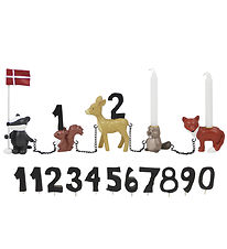 Kids by Friis Fødselsdagstog - Skovdyr m. 11 Tal