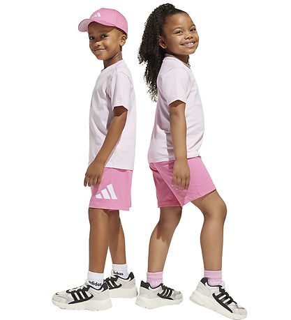 adidas Performance Sæt - T-shirt/Shorts - LK BL - Pink/White
