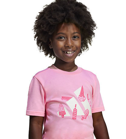 adidas Performance T-shirt - LK L Ice - Truepink