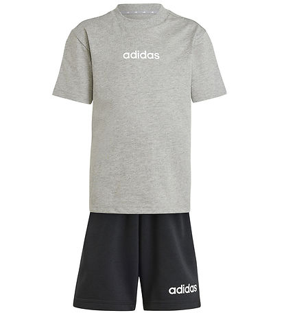 adidas Performance Sæt - T-shirt/Shorts - LK Lin - MGreyh/White