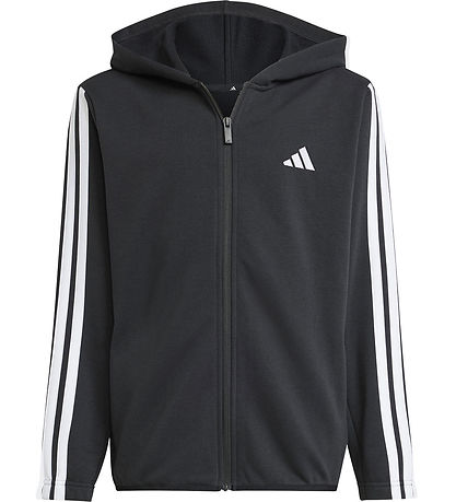 adidas Performance Sweatsæt - J 3S FT TS - Black/White