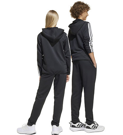 adidas Performance Sweatsæt - J 3S FT TS - Black/White