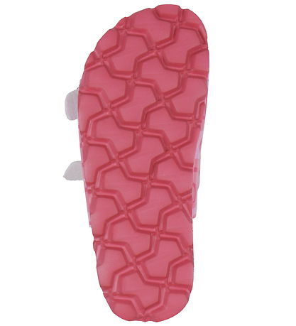 Superfit Sandaler - Fussbettpantoffel - Pink m. Hjerter