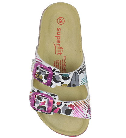Superfit Sandaler - Fussbettpantoffel - Hvid/Lilla