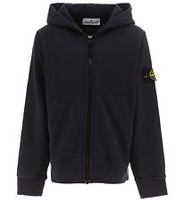 Stone Island Cardigan - Navy Blue m. Logo