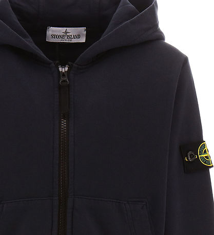 Stone Island Cardigan - Navy Blue m. Logo