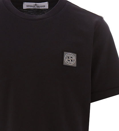 Stone Island T-shirt - Sort m. Logo