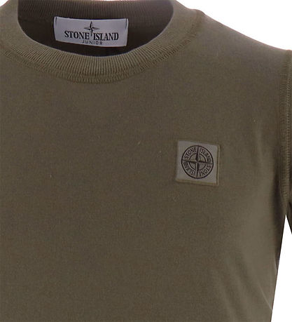 Stone Island T-shirt - Military Green m. Logo