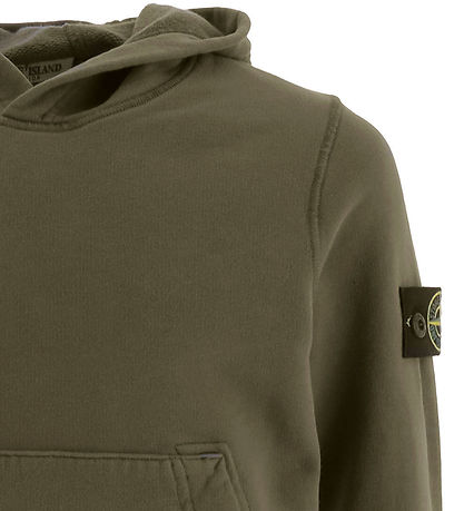 Stone Island Hættetrøje - Military Green m. Logo