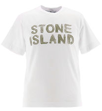 Stone Island T-shirt - Hvid m. Print