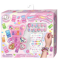 Hot Focus Kreasæt - Vedhæng & Perler I Æske Med Negle Stickers