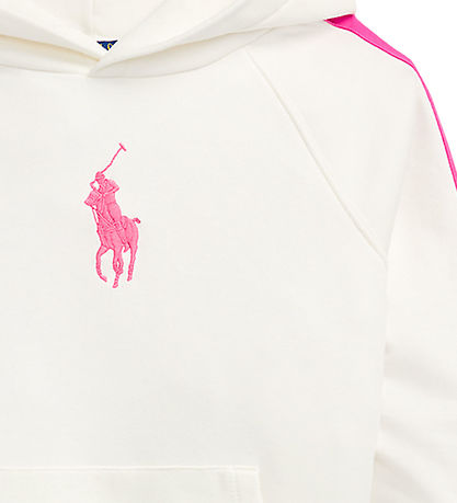 Polo Ralph Lauren Hættetrøje - Hvid/Pink