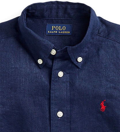 Polo Ralph Lauren Skjorte - Hør - Navy