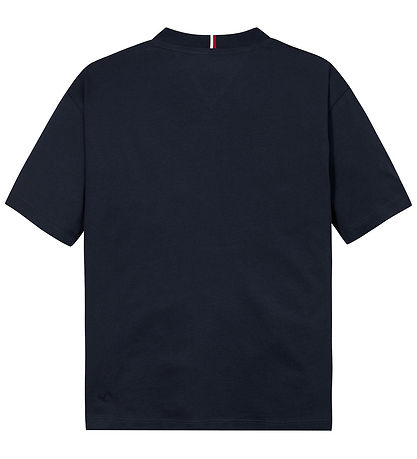 Tommy Hilfiger T-shirt - Flag Fun - Dark Night Navy m. Print