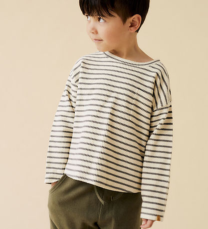 Lil' Atelier Bluse - Rib - NmmTadeo - Turtledove/Pewter