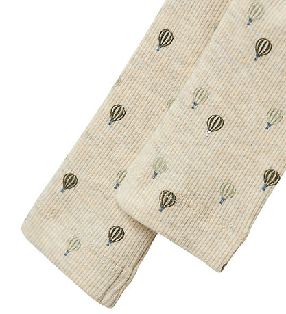 Name It Leggings - Rib - NbmKaboon - Peyote Melange m. Luftballo