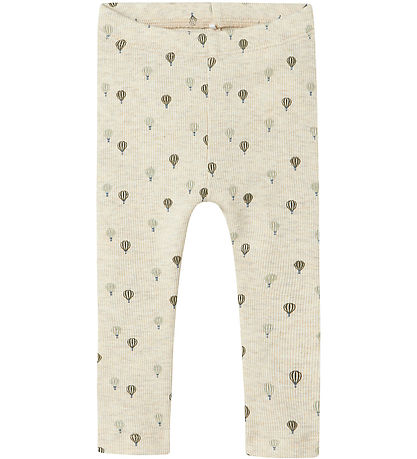 Name It Leggings - Rib - NbmKaboon - Peyote Melange m. Luftballo