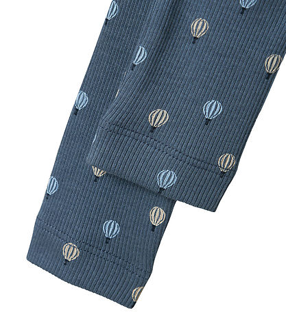 Name It Leggings - Rib - NbmKaboon - China Blue m. Luftballoner