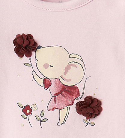Name It Bodysuit L/æ - NbfTulina - Winsome Orchid w. Print