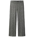 LMTD Bukser - NlfBin - Wide - Light Grey Melange m. Striber