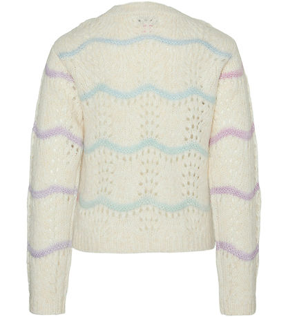 Vero Moda Girl Bluse - Strik - VmHatty - Birch/Space Dye
