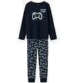 Name It Nattøj - 2-Delt - NkmNightset Game - Dark Sapphire m. Pr