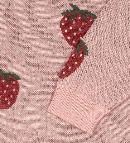 Konges Sløjd Kjole - Strik - Lapis Lurex - Strawberry