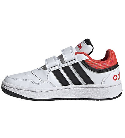 adidas Performance Sko - HOOPS 3.0 CF C - Ftwwht/Cblack/Brired