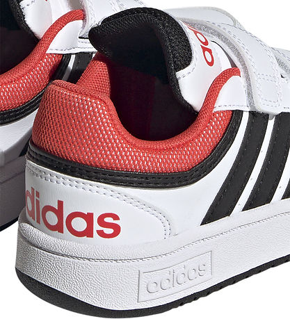 adidas Performance Sko - HOOPS 3.0 CF C - Ftwwht/Cblack/Brired