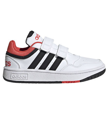 adidas Performance Sko - HOOPS 3.0 CF C - Ftwwht/Cblack/Brired