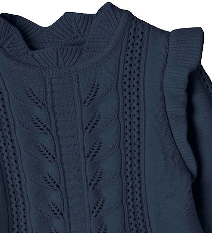Fliink Bluse - Strik - Alilly Peplum - Insignia Blue