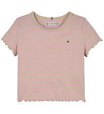 Tommy Hilfiger T-shirt - Rib - Classic Beige Pink Sugar Stripe
