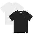 Les Deux T-shirt - 2-pak - Nørregaard - Sort/Hvid