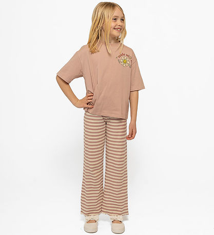The New Bukser - Rib - TnMoore Wide - Adobe Rose Striped