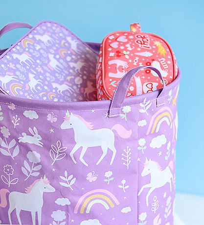 A Little Lovely Company Opbevaringskurv - 40x50 cm - Unicorn Dre