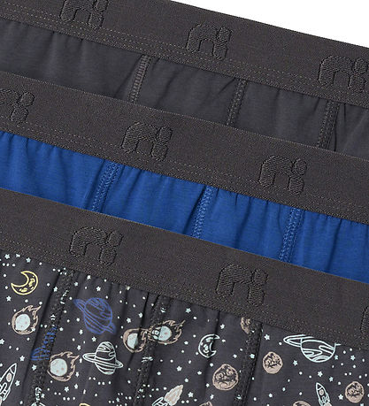 Name It Boxershorts - 3-Pak - Noos - NkmBoxer - Forged Iron/Spac