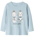 Name It Bluse - NmfViolet - Subdued Blue/Squad