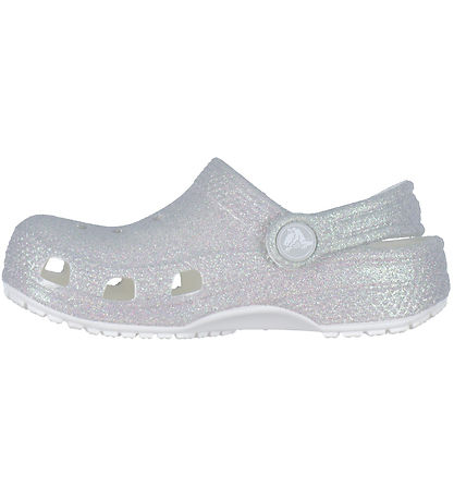 Crocs Sandaler - Classic Glitter T - White