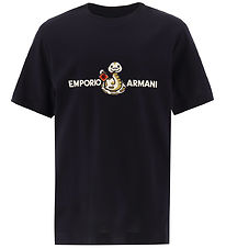 Emporio Armani T-shirt - Navy m. SLange