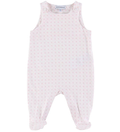 Emporio Armani Sparkedragt/Body l/æ - Hvid/Rosa m. Logoer