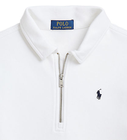Polo Ralph Lauren Sweatshirt m. Lynlås - Hvid